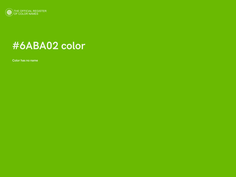 #6ABA02 color image