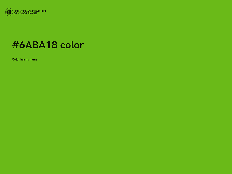 #6ABA18 color image