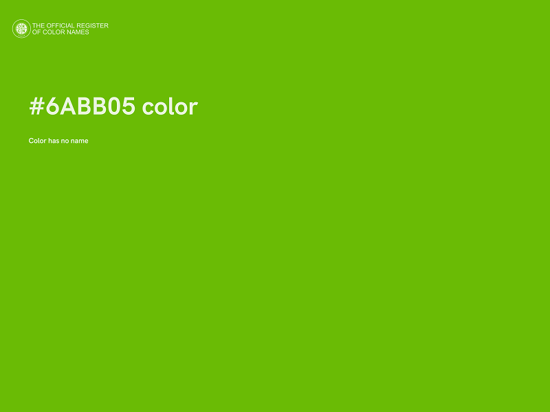 #6ABB05 color image