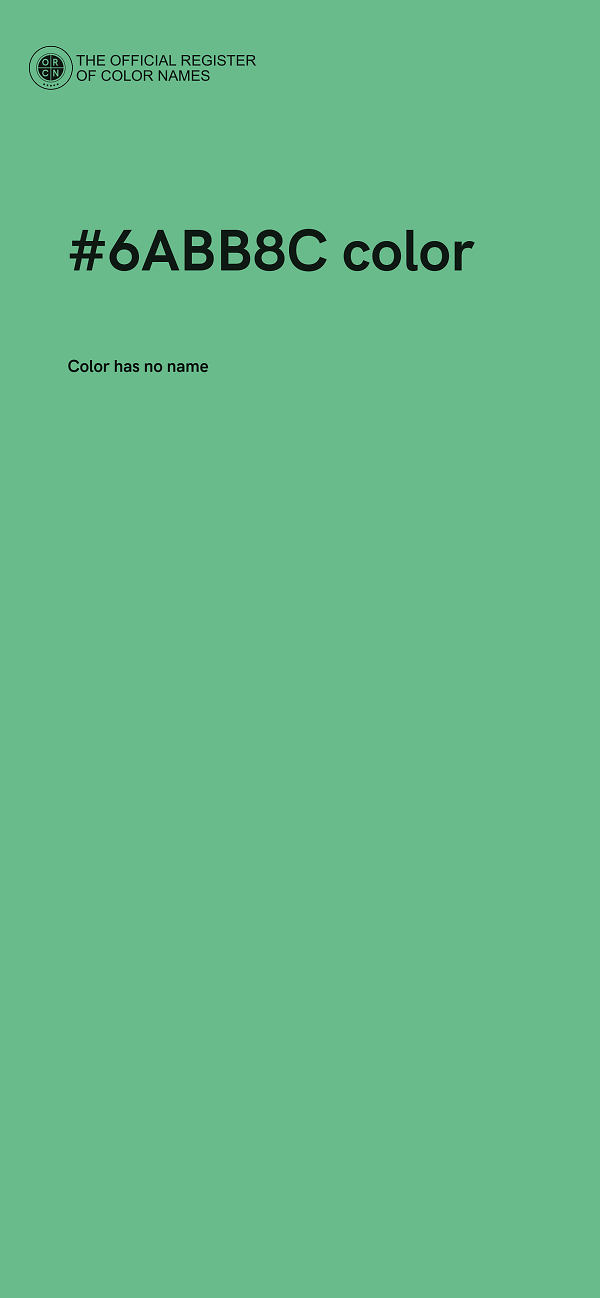#6ABB8C color image