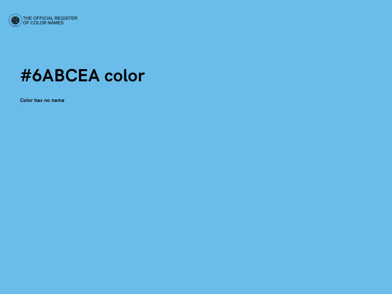 #6ABCEA color image