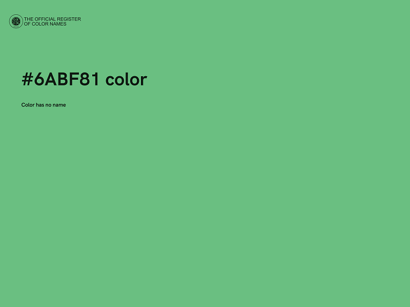 #6ABF81 color image