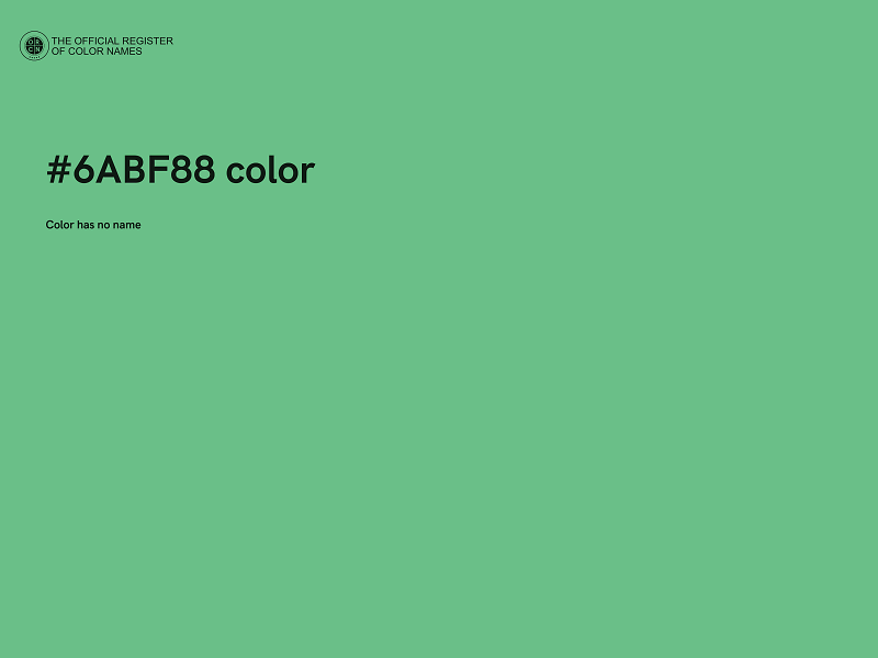 #6ABF88 color image