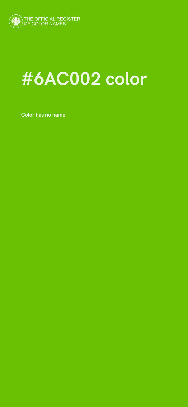 #6AC002 color image