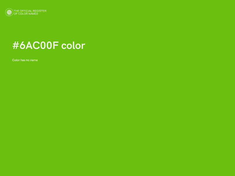 #6AC00F color image