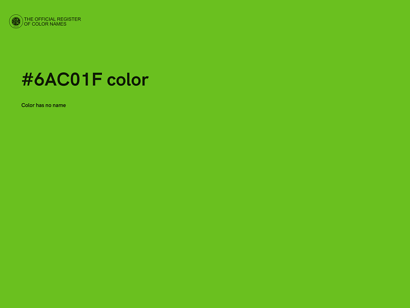 #6AC01F color image