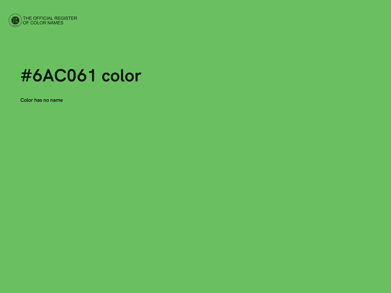 #6AC061 color image