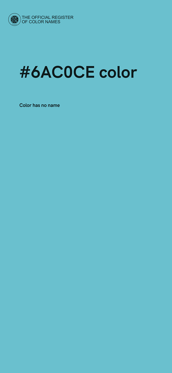 #6AC0CE color image