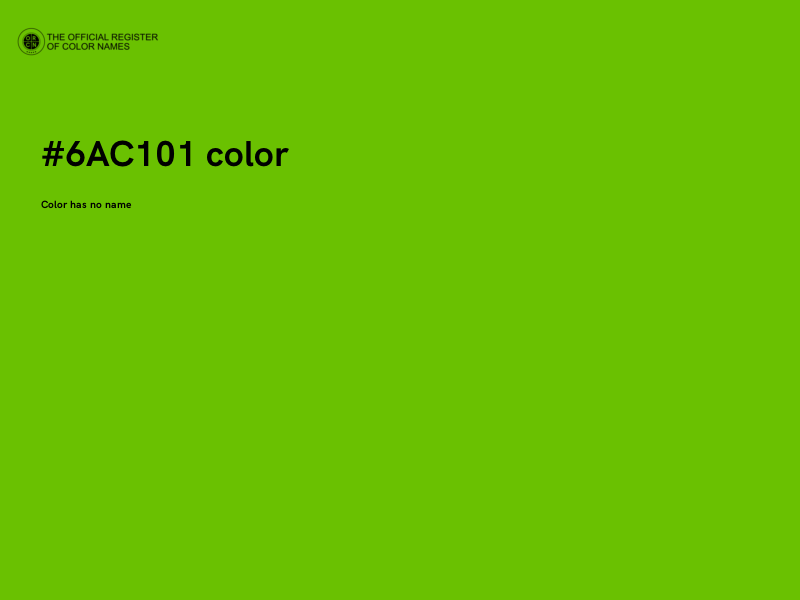#6AC101 color image