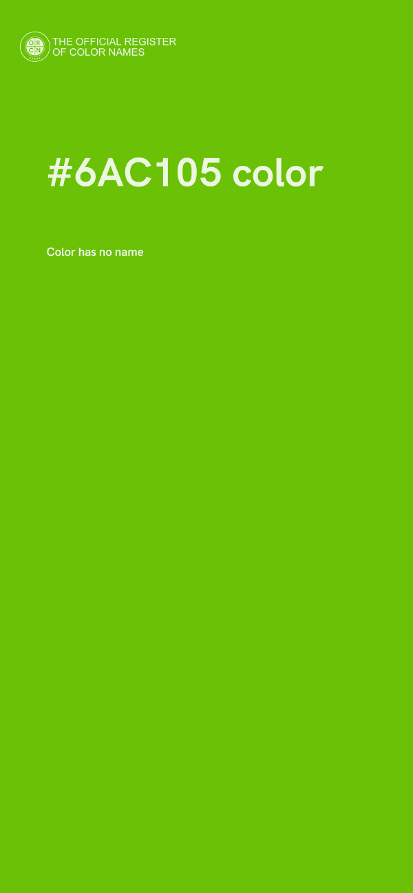 #6AC105 color image