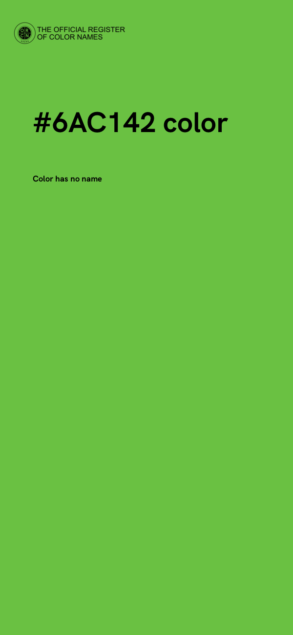 #6AC142 color image