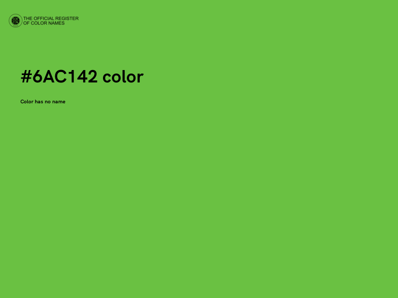 #6AC142 color image