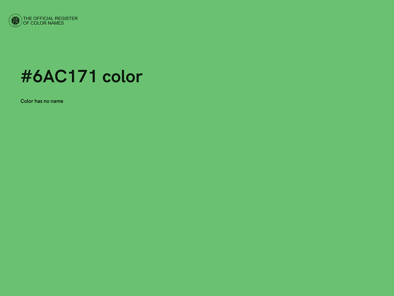 #6AC171 color image