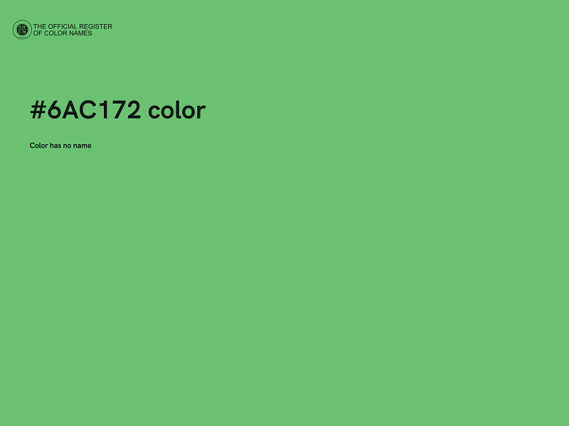 #6AC172 color image