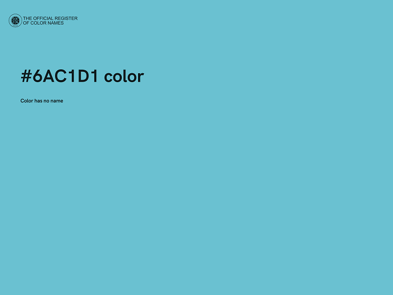 #6AC1D1 color image