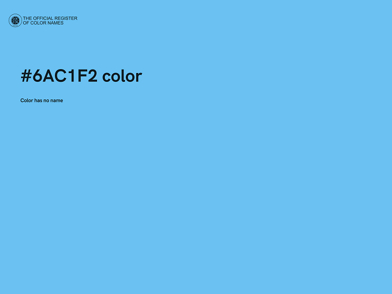 #6AC1F2 color image