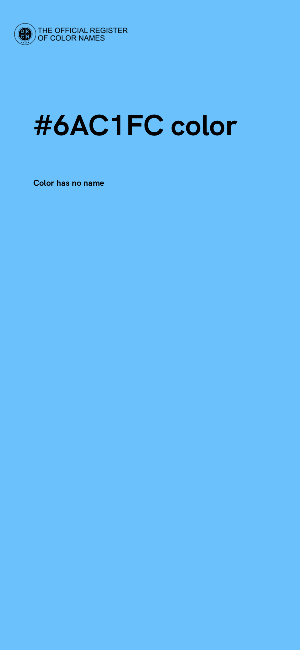 #6AC1FC color image