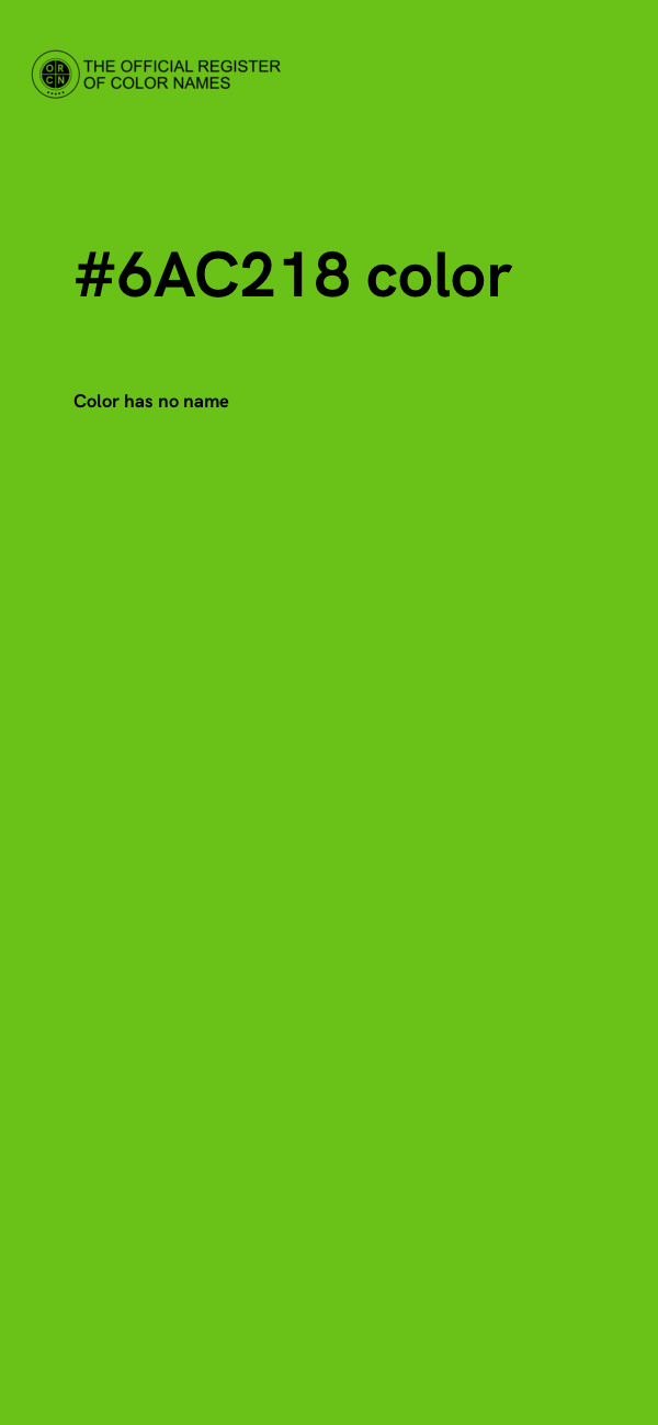 #6AC218 color image