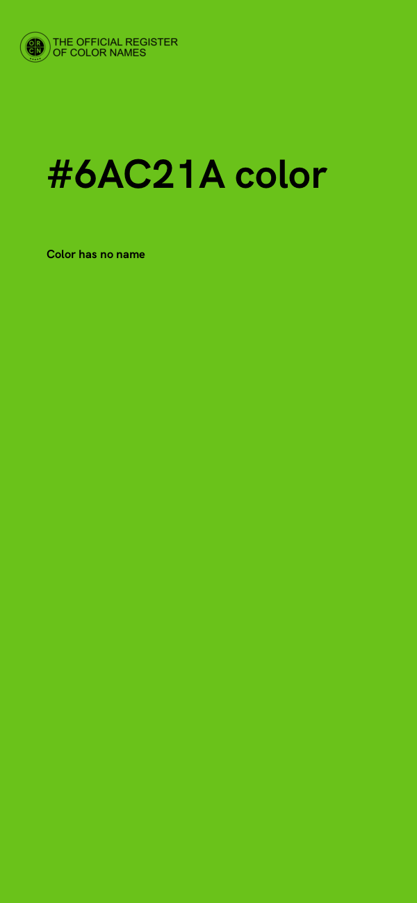 #6AC21A color image