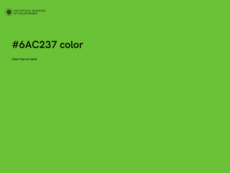 #6AC237 color image