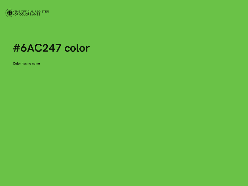 #6AC247 color image