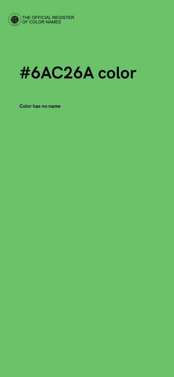 #6AC26A color image