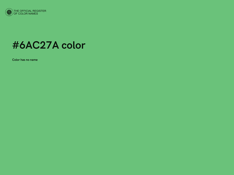 #6AC27A color image