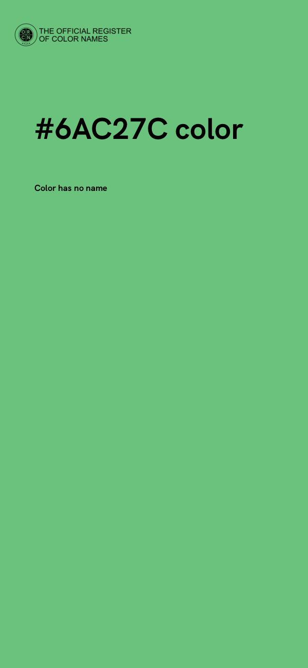 #6AC27C color image