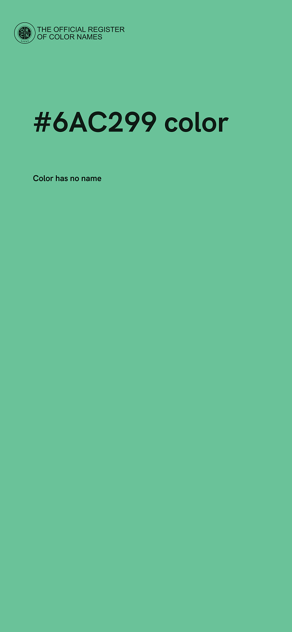 #6AC299 color image