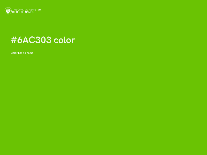 #6AC303 color image