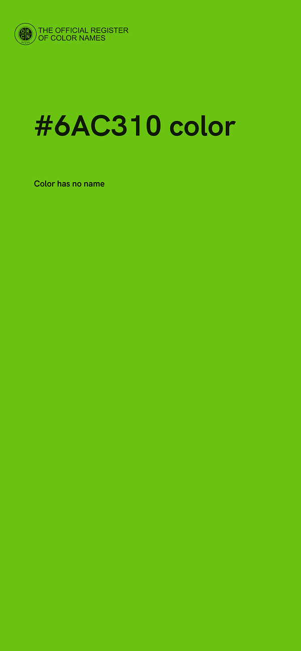 #6AC310 color image