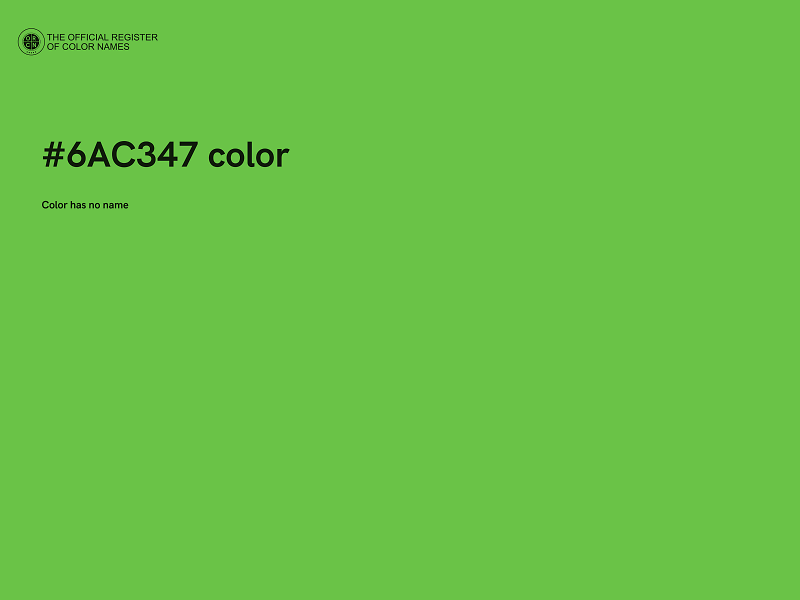 #6AC347 color image