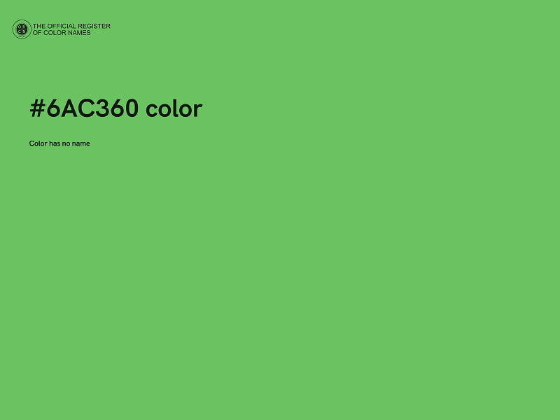 #6AC360 color image
