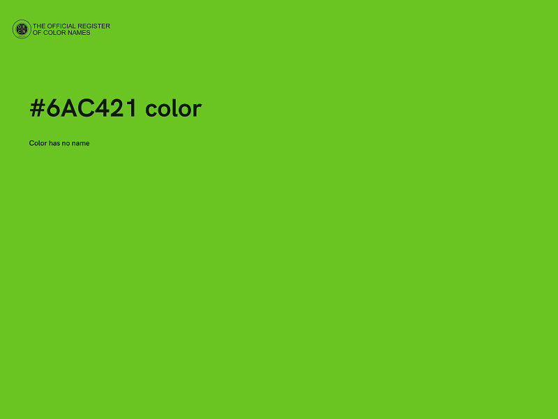 #6AC421 color image