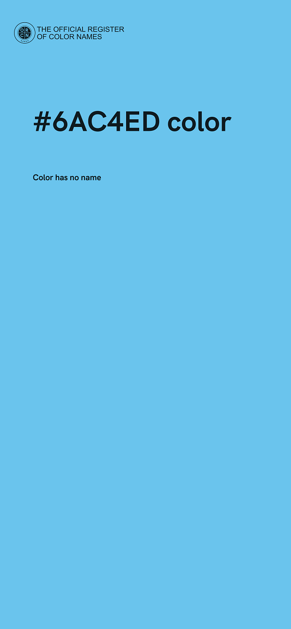 #6AC4ED color image