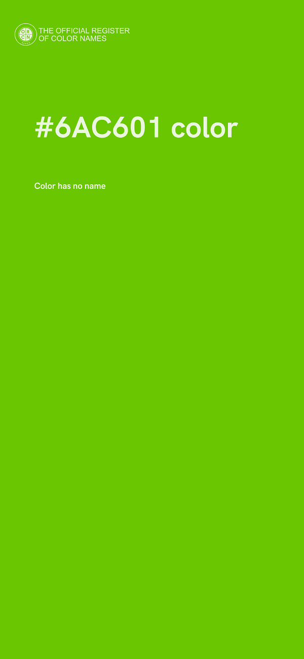 #6AC601 color image