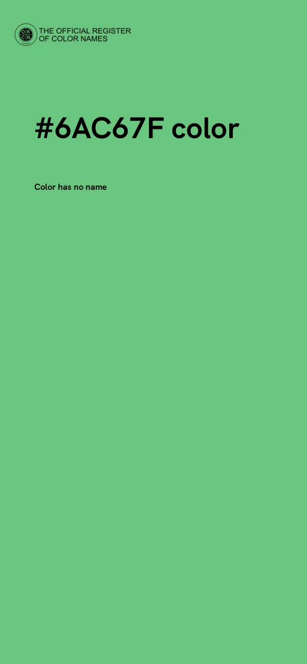#6AC67F color image
