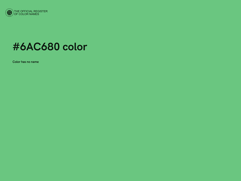 #6AC680 color image