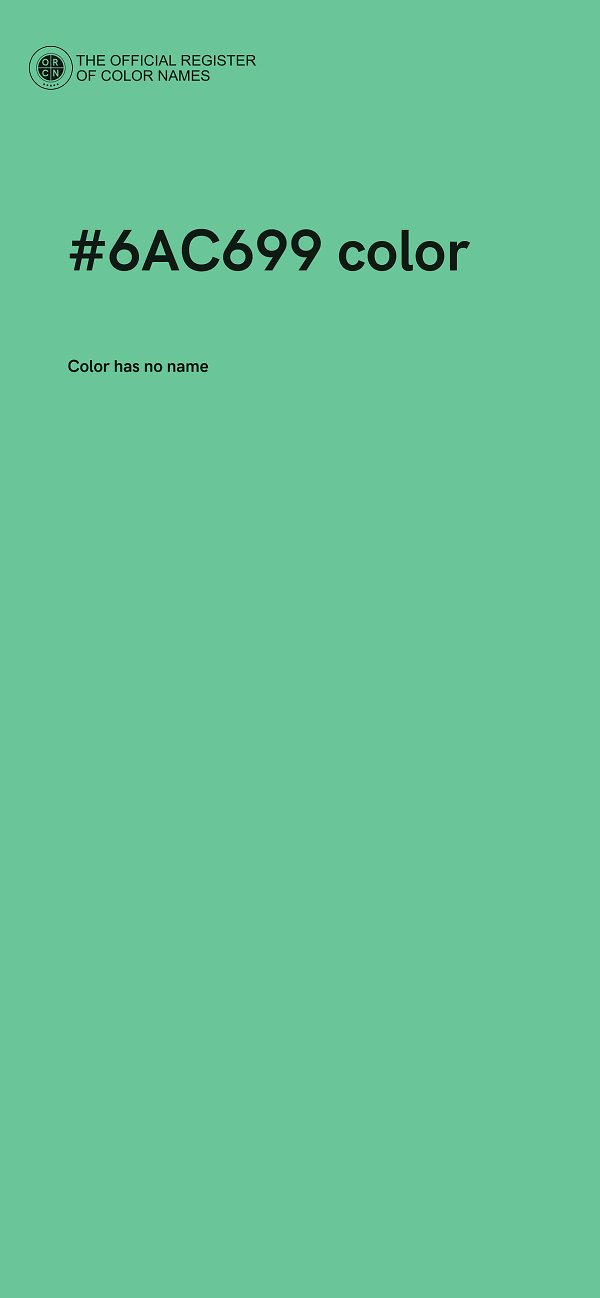 #6AC699 color image