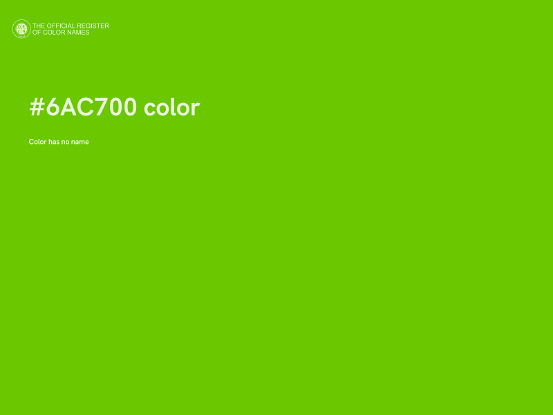 #6AC700 color image