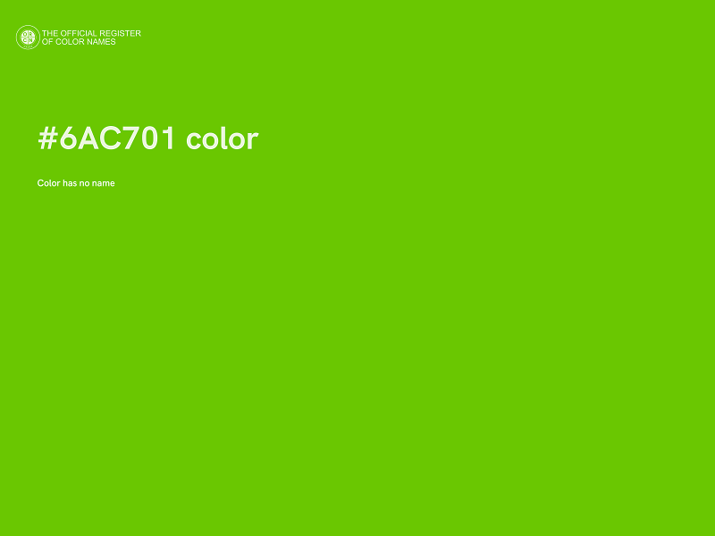 #6AC701 color image