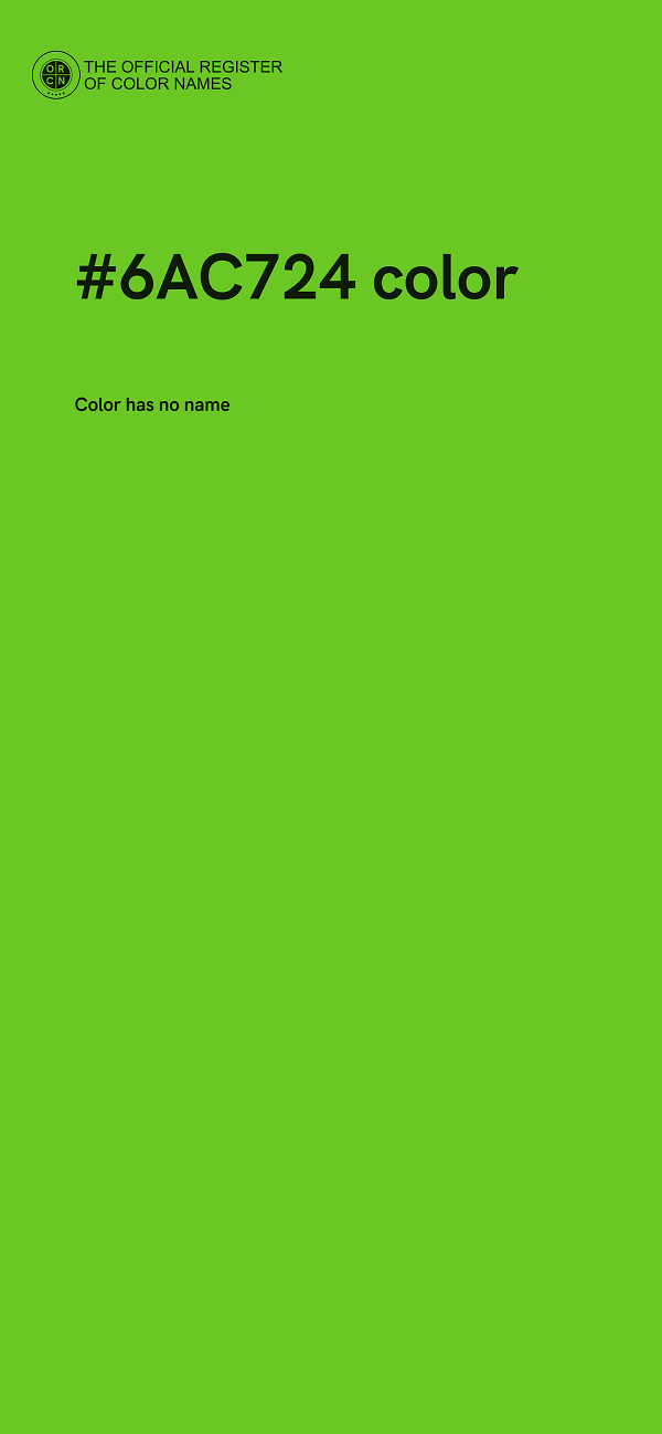 #6AC724 color image