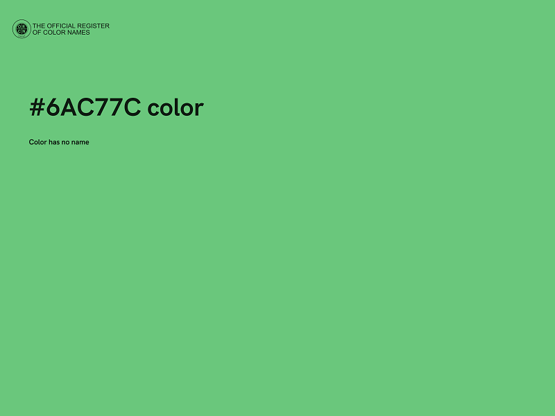 #6AC77C color image