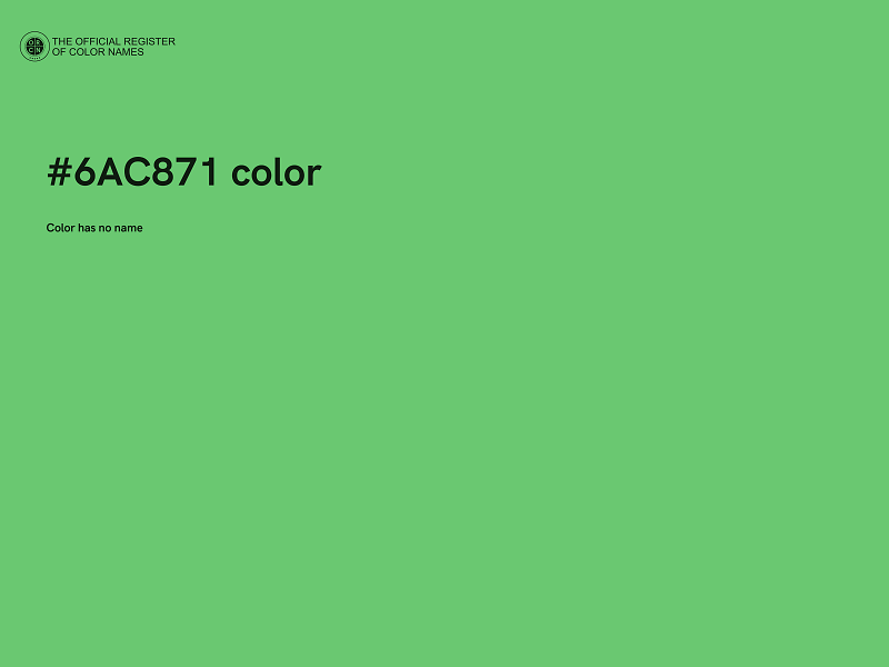 #6AC871 color image