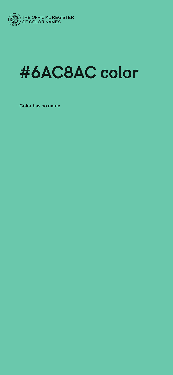 #6AC8AC color image