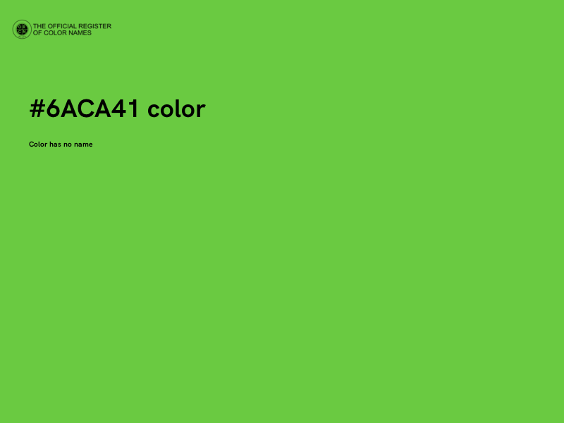 #6ACA41 color image
