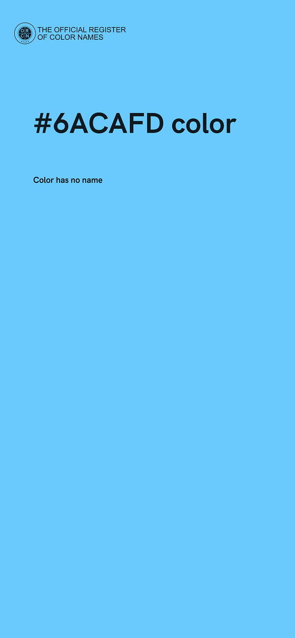 #6ACAFD color image