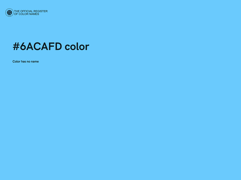 #6ACAFD color image
