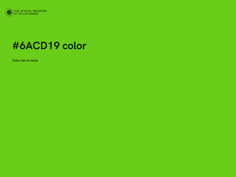 #6ACD19 color image