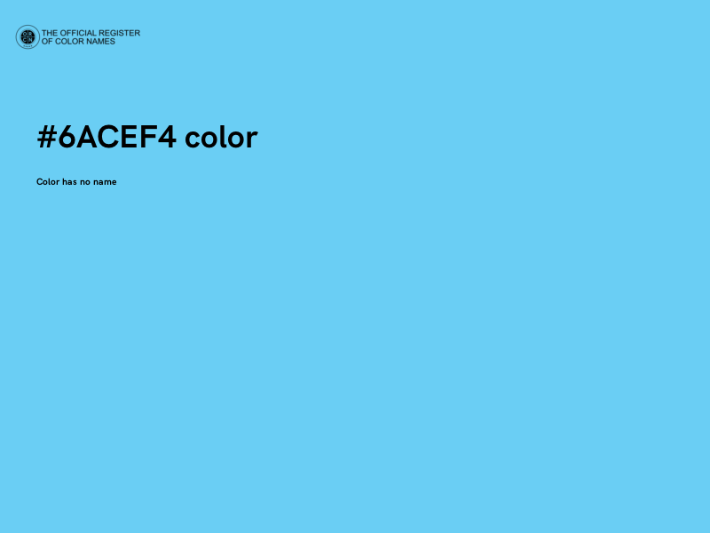 #6ACEF4 color image